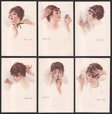 A.M. SIMONETTI - DONNINE al TRUCCO MAKEUP FEMME LADY WOMAN FRAU - SERIE 6 Cart.