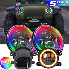 7" Round LED Headlights& 4"