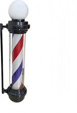 Barbiere Pole, Barra Girevole Barbiere Con Luce a LED, per Parrucchiere, Colore 