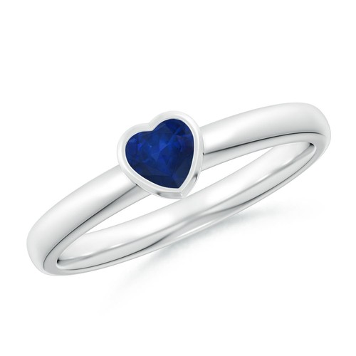 Angara anello solitario cuore - angara,