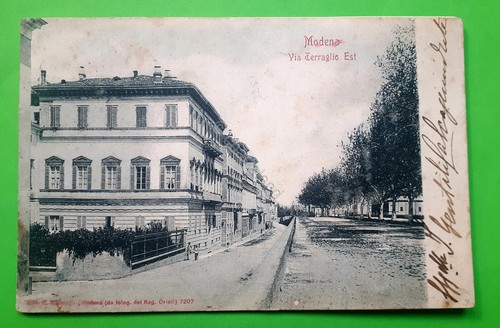 Cartolina modena via - -,