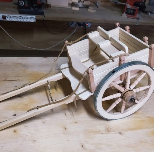 Carretto legno epoca - in, d’epoca