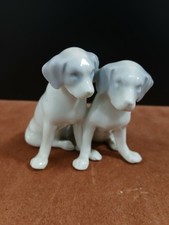 Porcelain Gotha Pfeffer Meissen KPM Dog Cani Cagnolini Chien Puppies Rosenthal