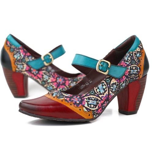 Scarpe donna tacco spesso
