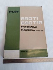 supplemento al catalogo ricambi solo meccanica originale 1963 Fiat 690 T1 T1R