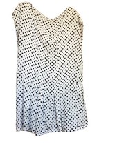 Abito Bianco Pois Denny Rose Taglia L Vintage