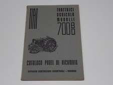 FIAT TRATTRICI AGRICOLE TIPO 700 B/D CATALOGO PARTI DI RICAMBIO 1942