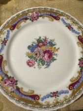 Piatto decorativo da muro parete soprammobile t Limoges DEPOS fiori