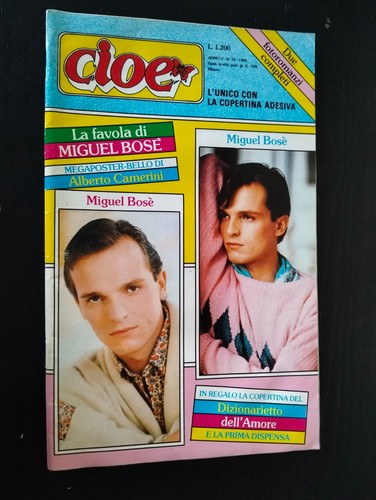 Cioè 1984 miguel bosè - miguel, el