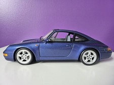 Porsche 911 / 993 Carrera Targa Bleu Blue UT Models 1/18 27823 Endommagé Damaged