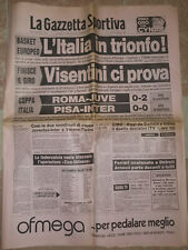 Basket Italia Campione d'Europa 1983 Gazzetta Dello Sport 1 numero ORIGINALE