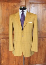 BELVEST yellow checked sport