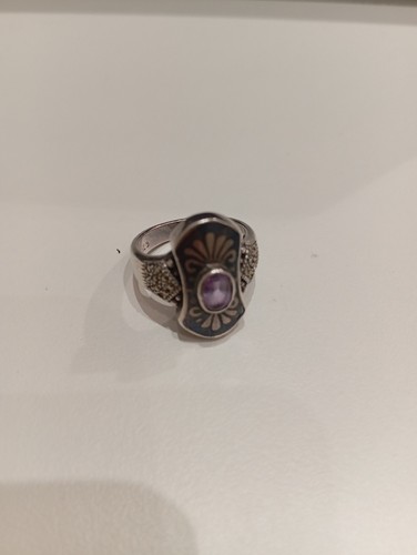 Anello argento marcasite e - ,