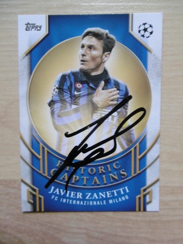 Javier zanetti autogramm - zanetti,