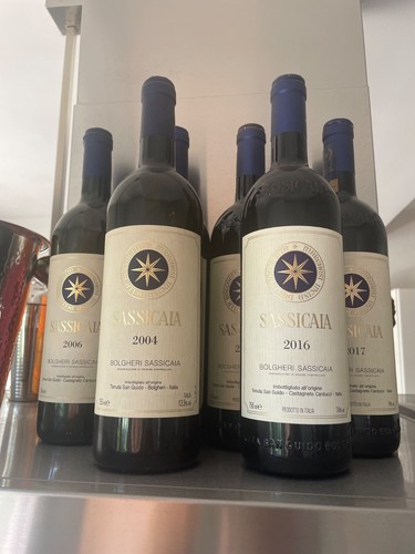 Sassicaia bottiglie vuote - sassicaia, 6