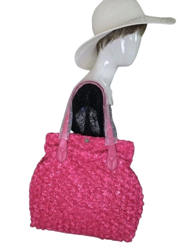 Borsa tracolla motivo rosa - borsa,