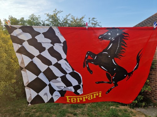 Vintage 1999 ferrari flag - vintage,