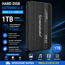 Hard Disk Esterno 1TB USB 3.0