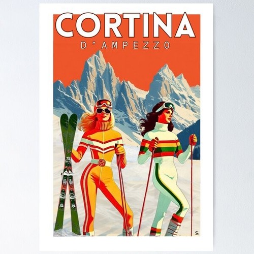 Poster retro cortina - retro,