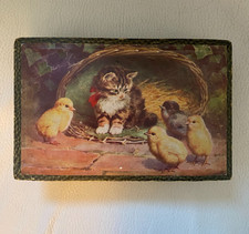 SCATOLINA RARA IN CARTONE - CIOCCOLATINI NESTLE' INTRA  - GATTINO E PULCINI