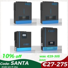 Inverter ibrido EDECOA 12V 24V 48V 1KW-6,2KW inverter solare sinusoidale PRO WIFI