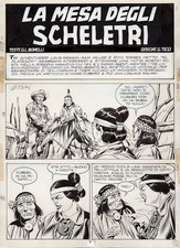 GIOVANNI TICCI - Tavola originale Tex n. 189  "La mesa degli scheletri " p. 5