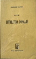 D'ANCONA- SAGGI DI LETTERATURA
