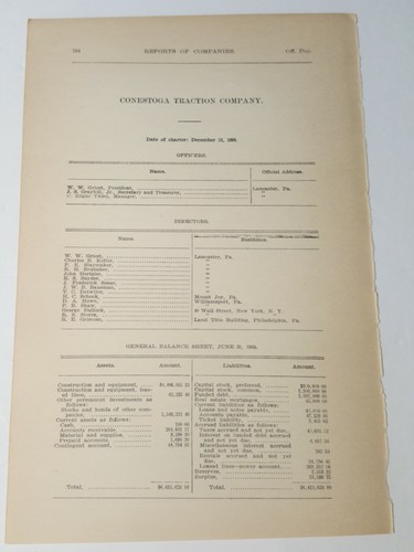 1909 documento conestoga - documento,