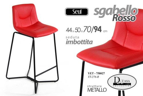 Sgabello alto sedia cucina - alto,
