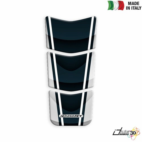 Paraserbatoio adesivo blu - adesivo, 3d