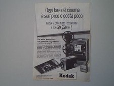 advertising Pubblicità 1964 CINEPRESA KODAK 8 MM