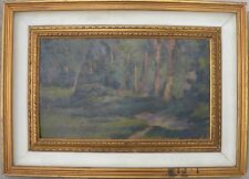 Lorenzo GIGNOUS (Modena 1862- Porto Ceresio 1958) Nel bosco OLIO 30x50 anno 1922