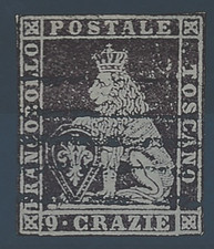 1851/52 TOSCANA 9 CR. BRUNO