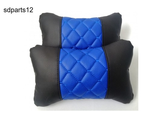 Cuscino ecopelle blu - cuscino,