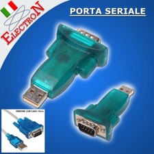 ADATTATORE CONVERTITORE USB - SERIALE RS232 INTERFACCIA CH340 FTDI FT232 DB9 Win