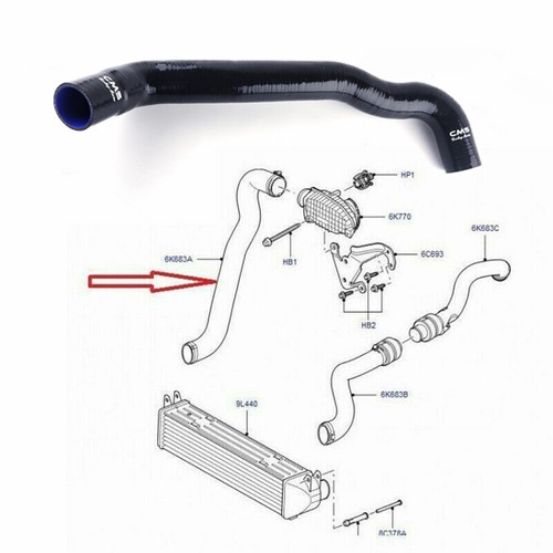 Tubo intercooler silicone - silicone, per