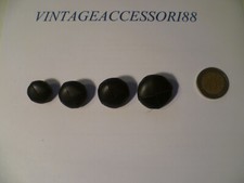 BOTTONE IN ECOPELLE BLU