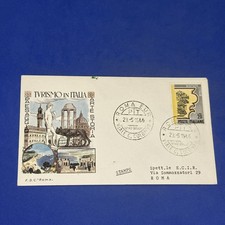 TURISMO IN ITALIA ARTE STORIA PAESAGGIO Busta fdc PRIMO GIORNO
