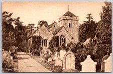 Cartolina d'epoca chiesa Stoke