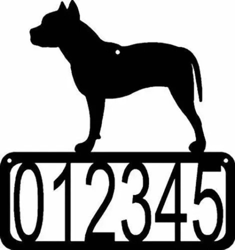 Insegna indirizzo pit bull - insegna,