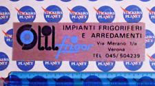 ADESIVO STICKER VINTAGE AUTOCOLLANT AUFKLEBER FRIGOR IMPIANTI FRIGORIFERI VERONA