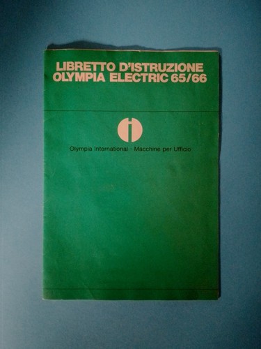 Libretto istruzioni olympia - libretto,