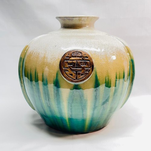 Vintage oriental jardiniere - vintage,