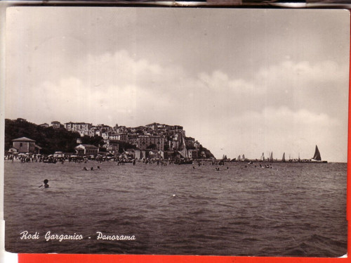 Cartolina rodi garganico b n - rodi, b/n