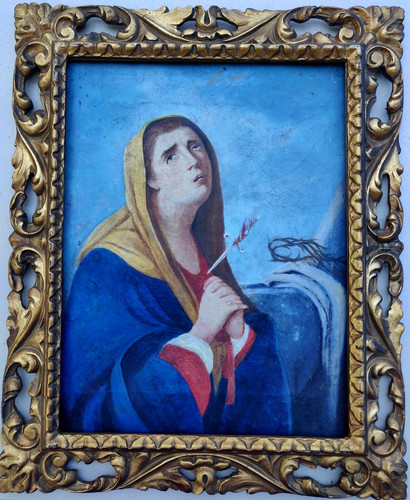 Antico dipinto olio madonna - antico,