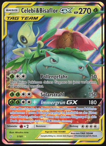 Pokémon celebi bisaflor gx - pokémon,