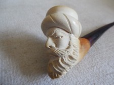 PIPE EN ECUME HOMME AU TURBAN