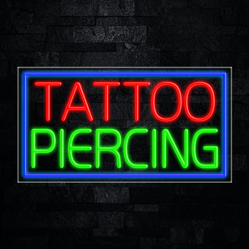 Piercing tatuaggio insegna led - piercing,
