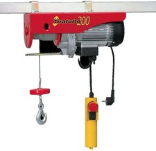 PARANCO ELETTRICO ELEVATORE 750 W 200/400 KG CARRUCOLA TIRATUTTO L'EUROPEA