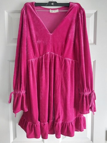 Vestito velluto lilla - velluto,
